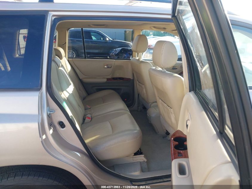 2004 Toyota Highlander Limited V6 VIN: JTEEP21A040066117 Lot: 43713983