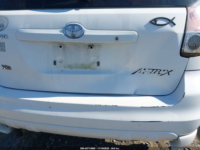 2007 Toyota Matrix Xr VIN: 2T1KR30E47C643513 Lot: 43713985