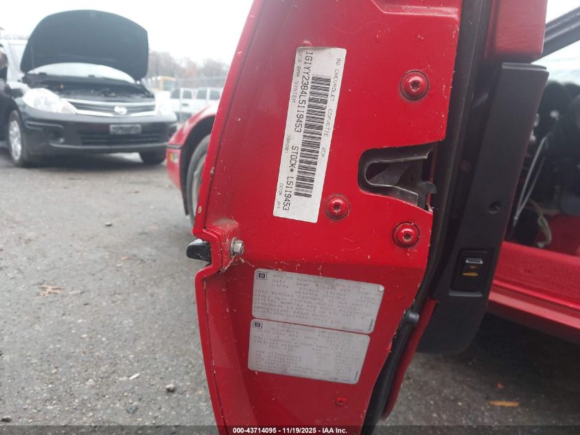 1990 Chevrolet Corvette VIN: 1G1YY2384L5119453 Lot: 43714095