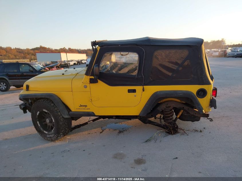 2004 Jeep Wrangler Se VIN: 1J4FA29104P770575 Lot: 43714118