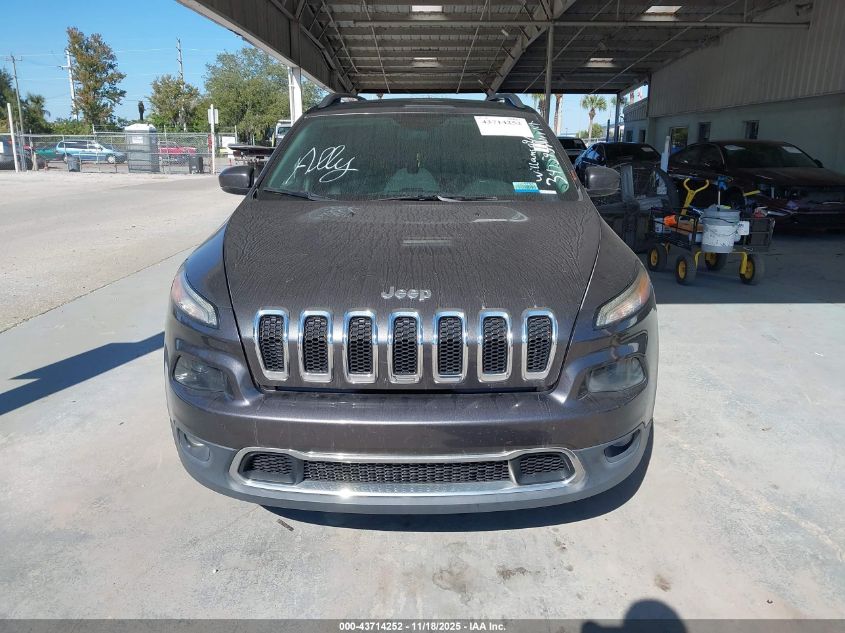 2016 Jeep Cherokee Limited VIN: 1C4PJLDBXGW347593 Lot: 43714252