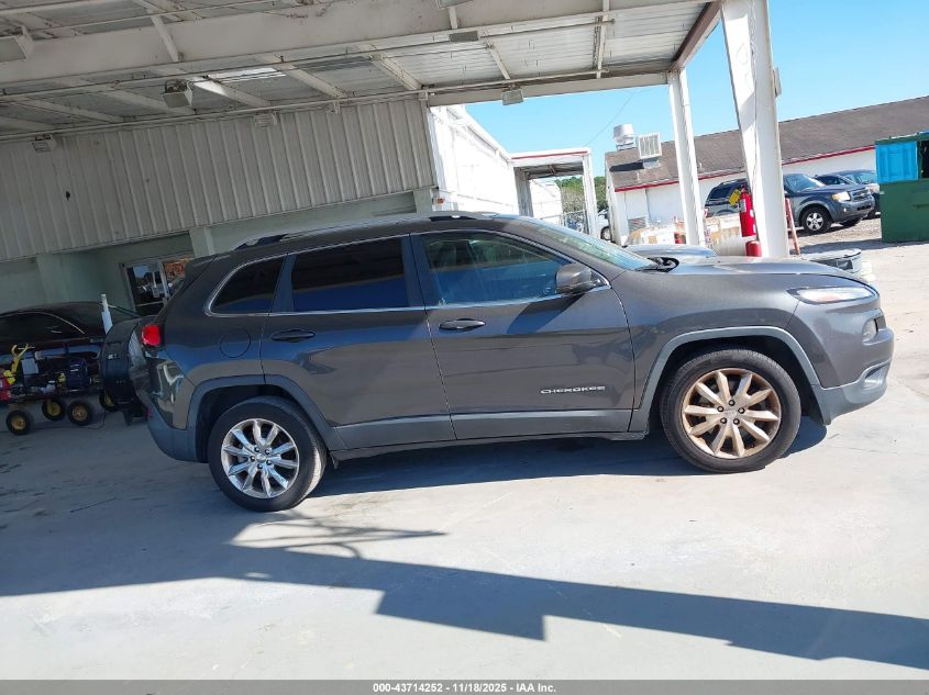 2016 Jeep Cherokee Limited VIN: 1C4PJLDBXGW347593 Lot: 43714252