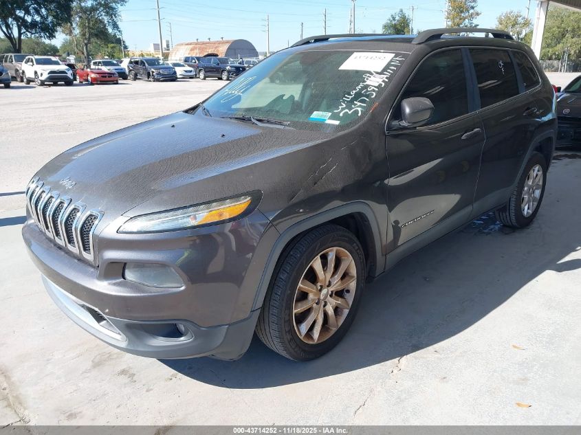 2016 Jeep Cherokee Limited VIN: 1C4PJLDBXGW347593 Lot: 43714252