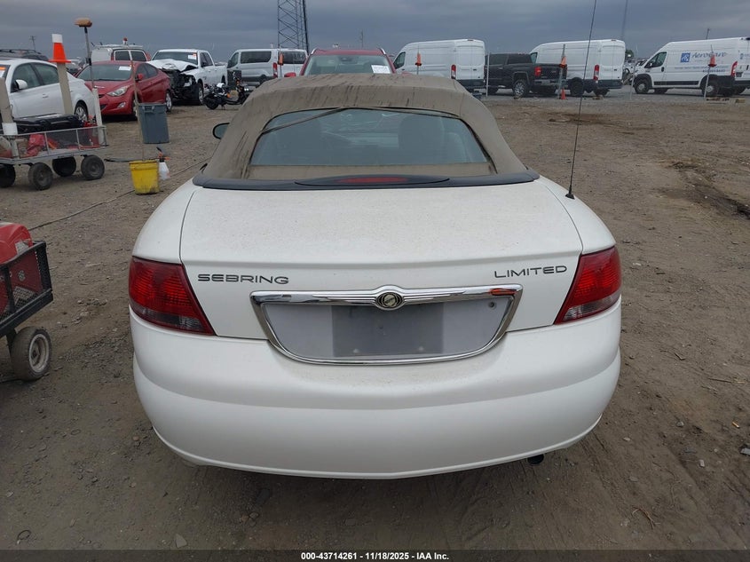 2005 Chrysler Sebring Limited VIN: 1C3EL65R45N705244 Lot: 43714261