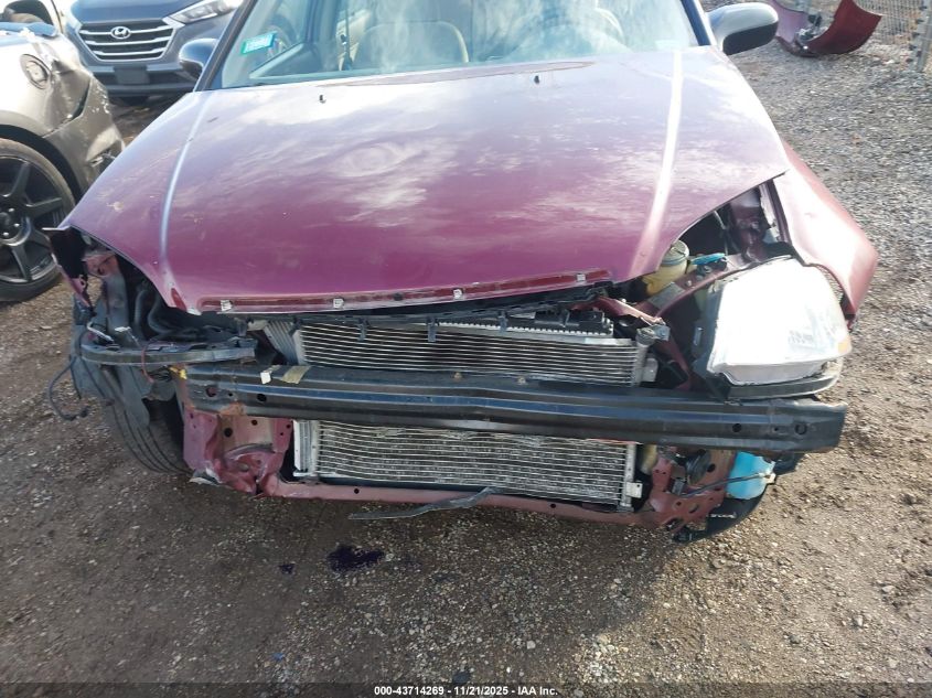 2002 Honda Civic Lx VIN: 1HGES16542L061749 Lot: 43714269