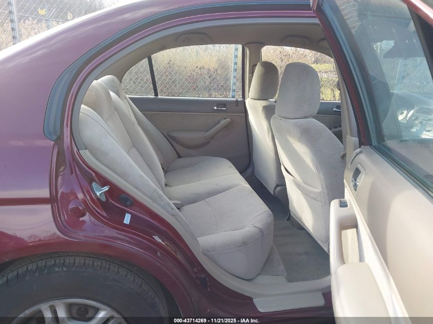 2002 Honda Civic Lx VIN: 1HGES16542L061749 Lot: 43714269