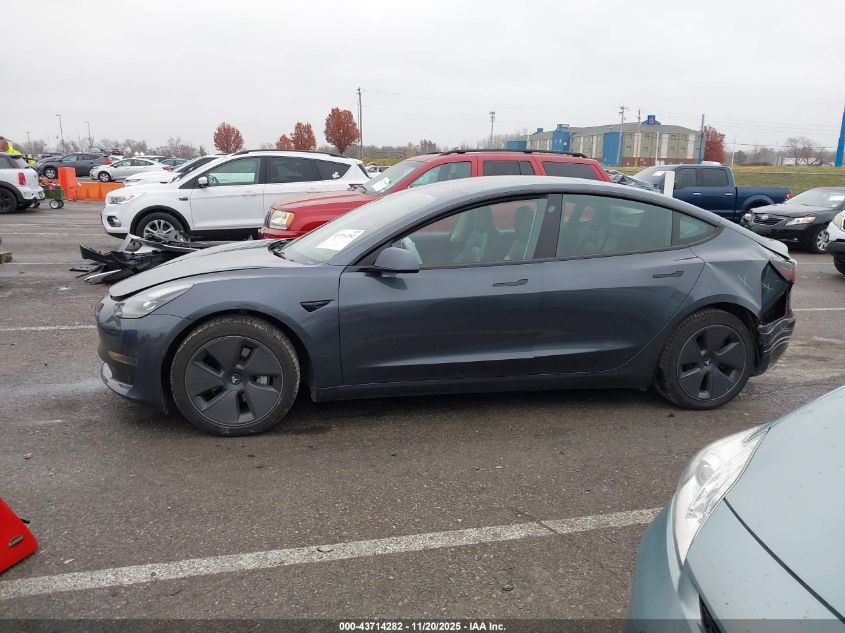 2023 Tesla Model 3 Rear-Wheel Drive VIN: 5YJ3E1EA8PF656299 Lot: 43714282
