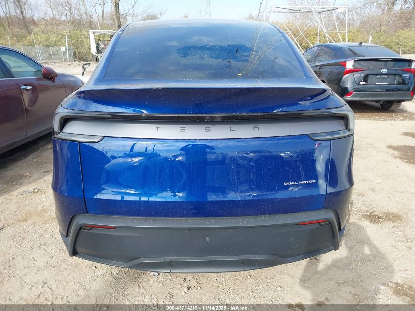 2026 Tesla Model Y Long Range Dual Motor All-Wheel Drive/Long Range Launch Series VIN: 7SAYGDEE2TA449826 Lot: 43714289