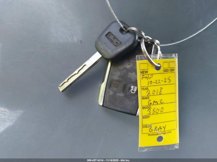 2018 GMC Sierra 3500Hd Denali VIN: 1GT42YEY3JF125470 Lot: 43714314