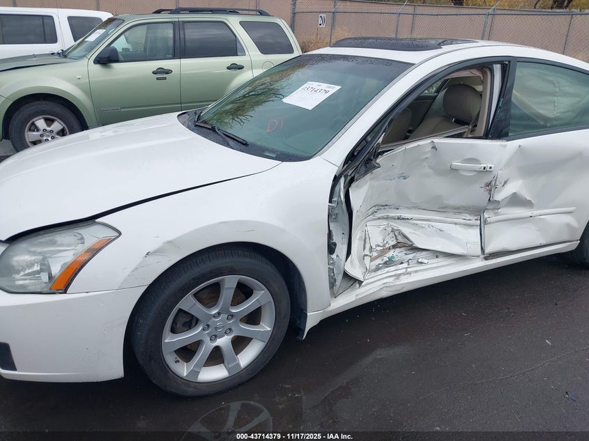 2007 Nissan Maxima 3.5 Sl VIN: 1N4BA41E27C834809 Lot: 43714379