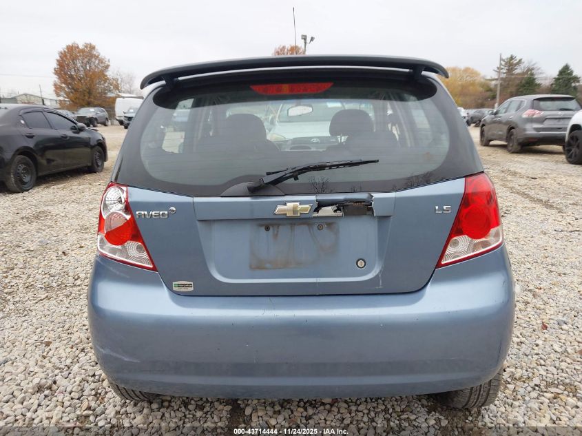 2008 Chevrolet Aveo 5 Ls VIN: KL1TD66668B038467 Lot: 43714444