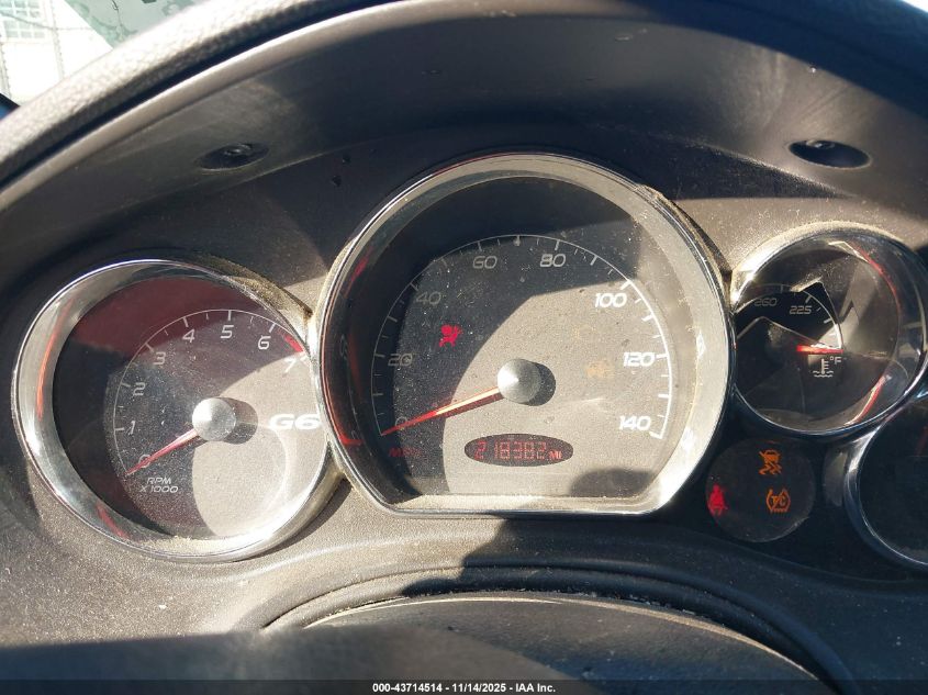 2008 Pontiac G6 Gt VIN: 1G2ZH36NX84172520 Lot: 43714514