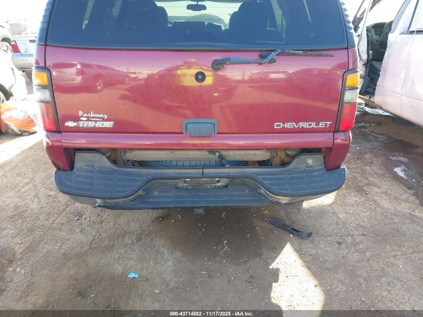2004 Chevrolet Tahoe Ls VIN: 1GNEC13Z64R282795 Lot: 43714582