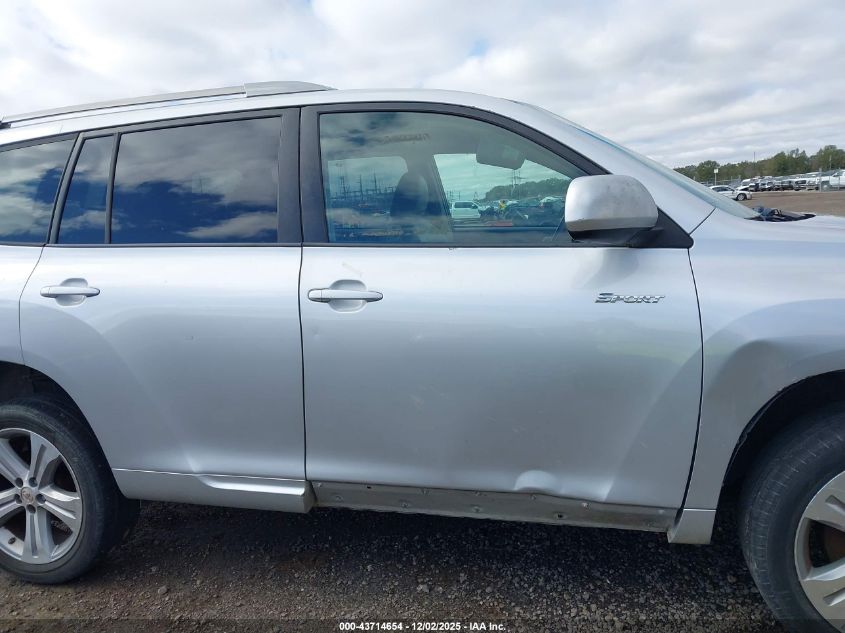 2008 Toyota Highlander Sport VIN: JTEDS43A182016601 Lot: 43714654