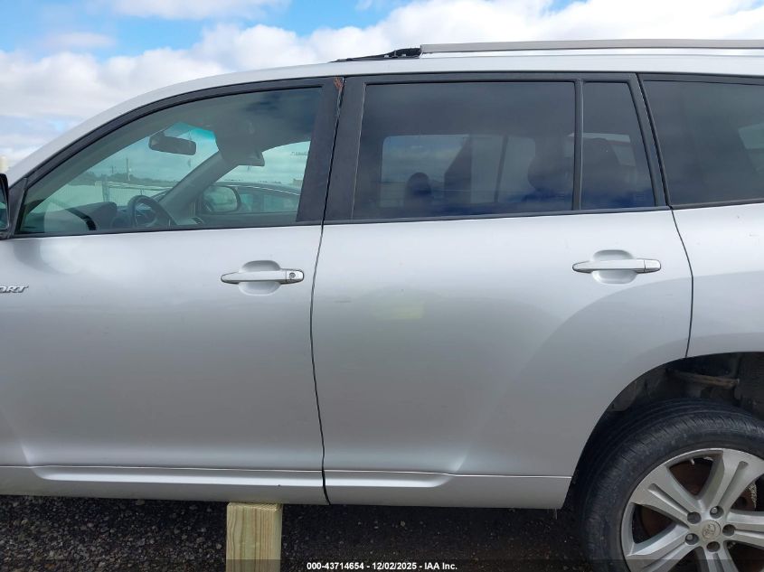 2008 Toyota Highlander Sport VIN: JTEDS43A182016601 Lot: 43714654