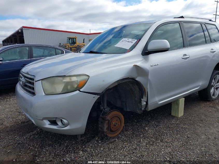 2008 Toyota Highlander Sport VIN: JTEDS43A182016601 Lot: 43714654