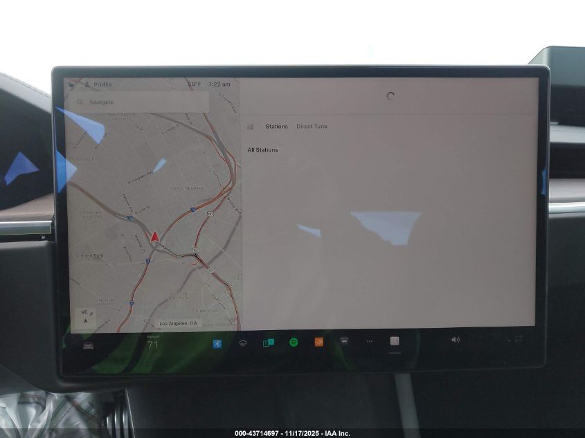 2025 Tesla Model S Rear-Wheel Drive VIN: 5YJSA1E52SF549624 Lot: 43714697