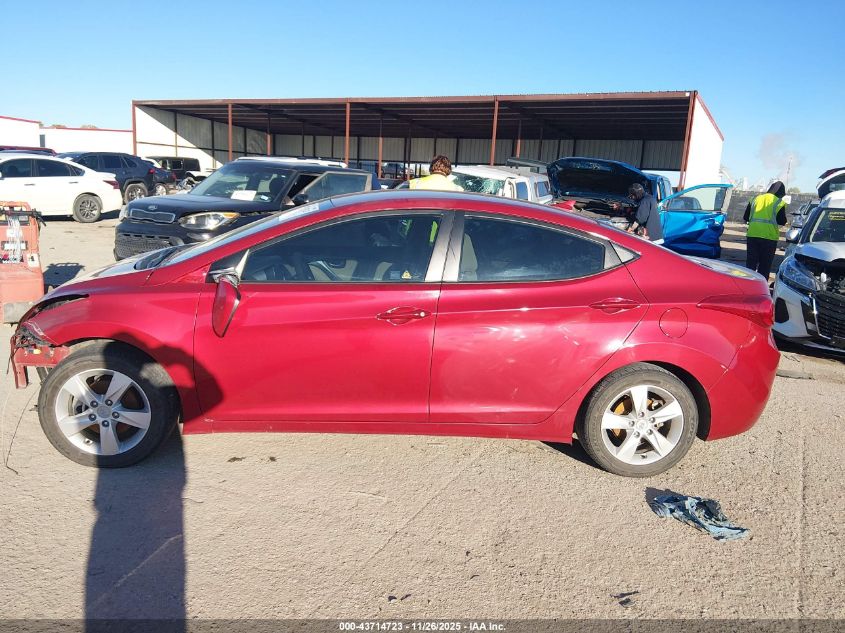 2013 Hyundai Elantra Gls/Limited VIN: KMHDH4AEXDU493045 Lot: 43714723