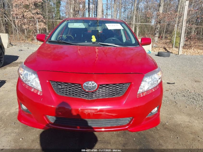 2009 Toyota Corolla S VIN: 2T1BU40E69C108240 Lot: 43714785