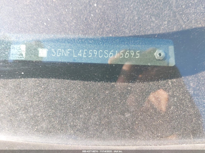 3GNFL4E59CS615695 2012 CHEVROLET CAPTIVA SPORT photo no. 9