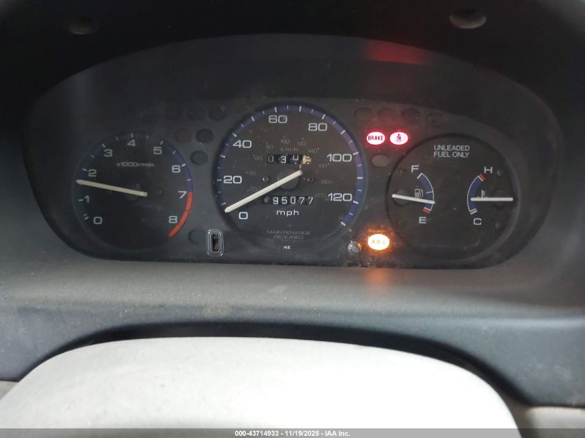 1998 Honda Civic Ex VIN: 2HGEJ8548WH591052 Lot: 43714933