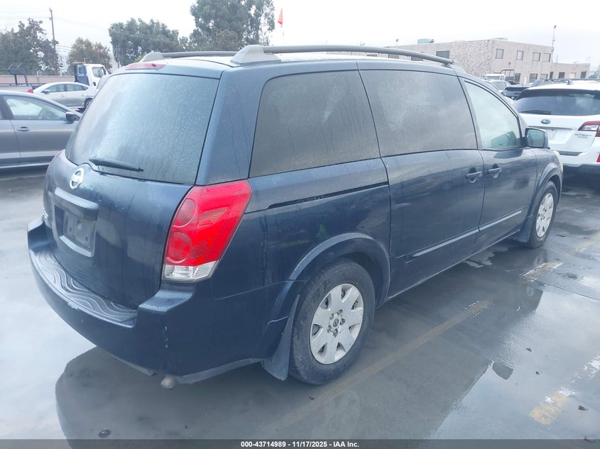 5N1BV28U06N114519 2006 NISSAN QUEST photo no. 4