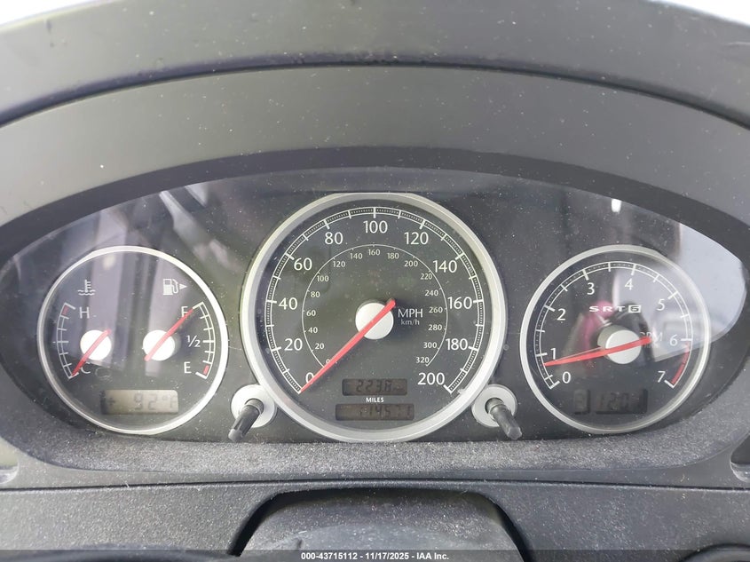 2005 Chrysler Crossfire Srt-6 VIN: 1C3AN79N65X040681 Lot: 43715112