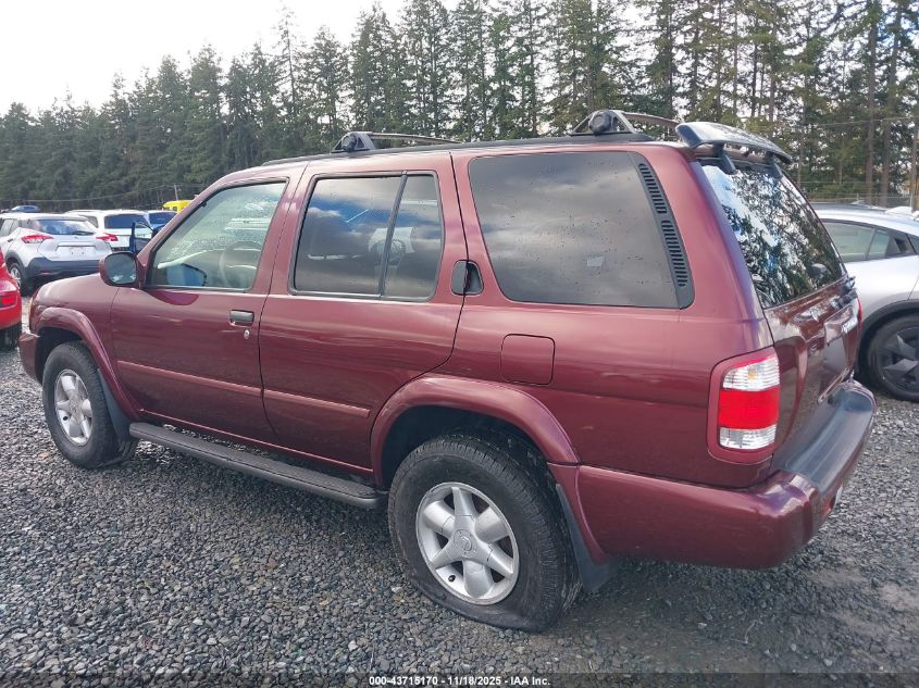 2001 Nissan Pathfinder Le VIN: JN8DR07Y71W531928 Lot: 43715170