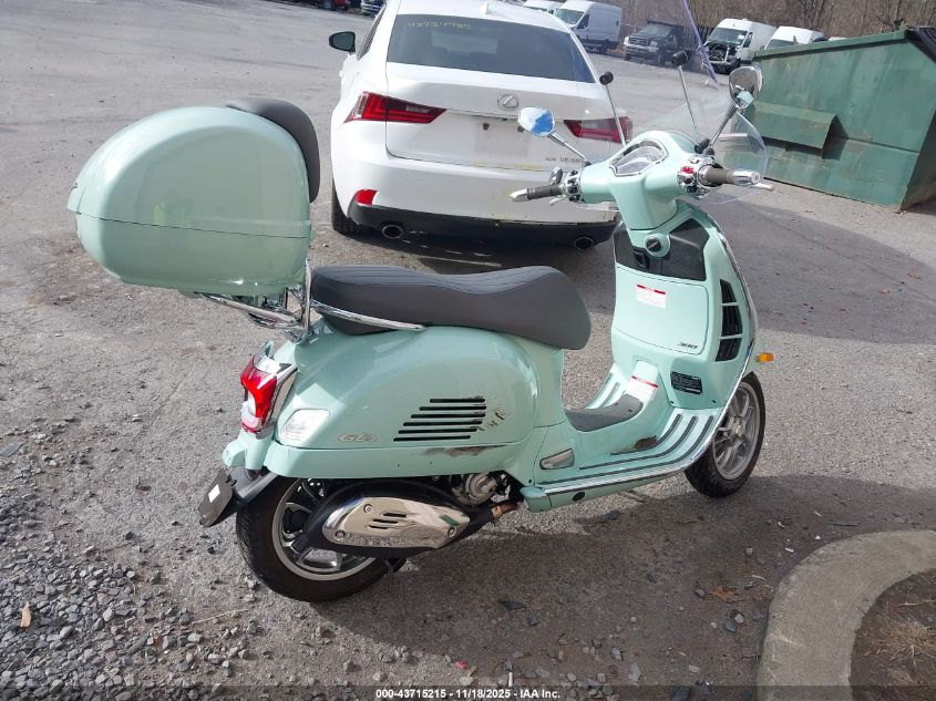2024 Vespa Gts/Sei Giorni 300 VIN: ZAPMD39MXR5101459 Lot: 43715215