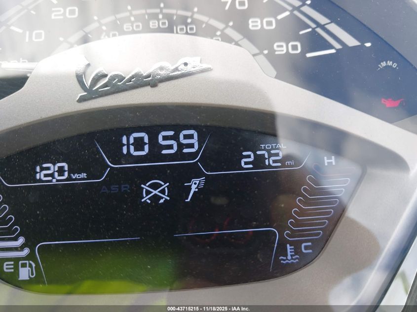 2024 Vespa Gts/Sei Giorni 300 VIN: ZAPMD39MXR5101459 Lot: 43715215