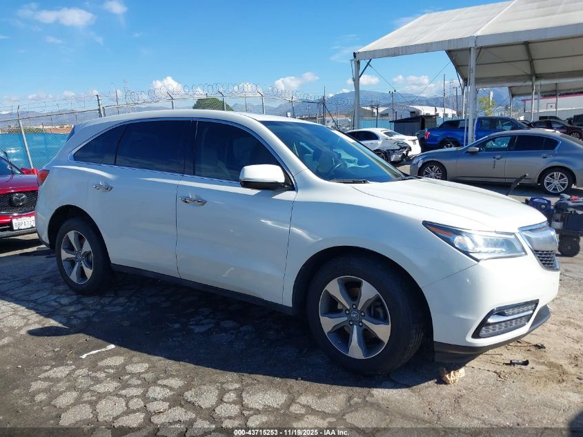 2016 Acura Mdx Acurawatch Plus Package VIN: 5FRYD4H2XGB042402 Lot: 43715253