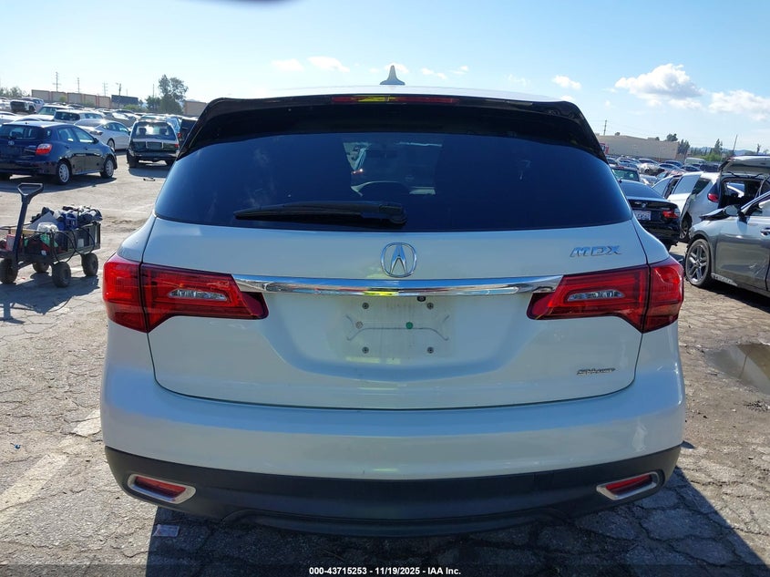 2016 Acura Mdx Acurawatch Plus Package VIN: 5FRYD4H2XGB042402 Lot: 43715253