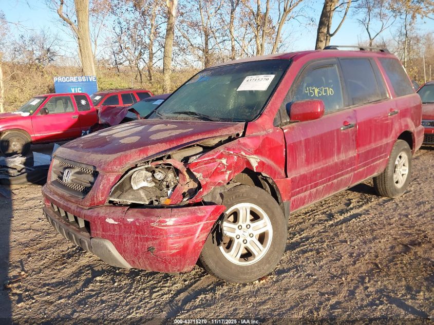 2003 Honda Pilot Ex VIN: 2HKYF18423H613937 Lot: 43715270