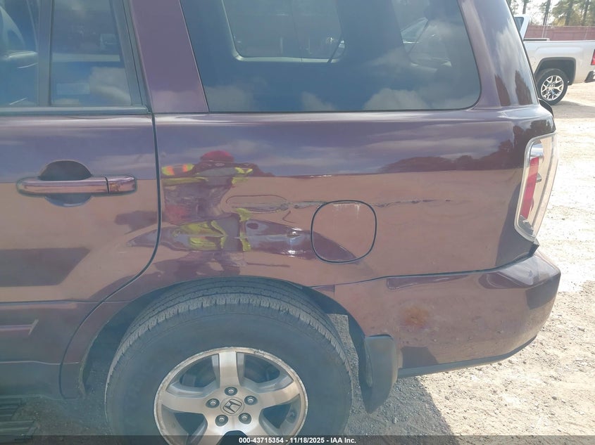 2007 Honda Pilot Ex-L VIN: 2HKYF18507H513835 Lot: 43715354