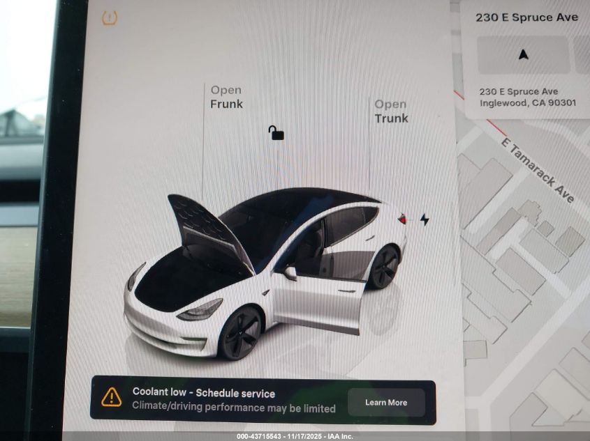 2022 Tesla Model 3 Long Range Dual Motor All-Wheel Drive VIN: 5YJ3E1EB4NF182955 Lot: 43715543