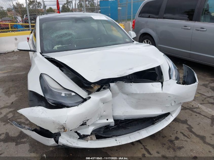 2022 Tesla Model 3 Long Range Dual Motor All-Wheel Drive VIN: 5YJ3E1EB4NF182955 Lot: 43715543