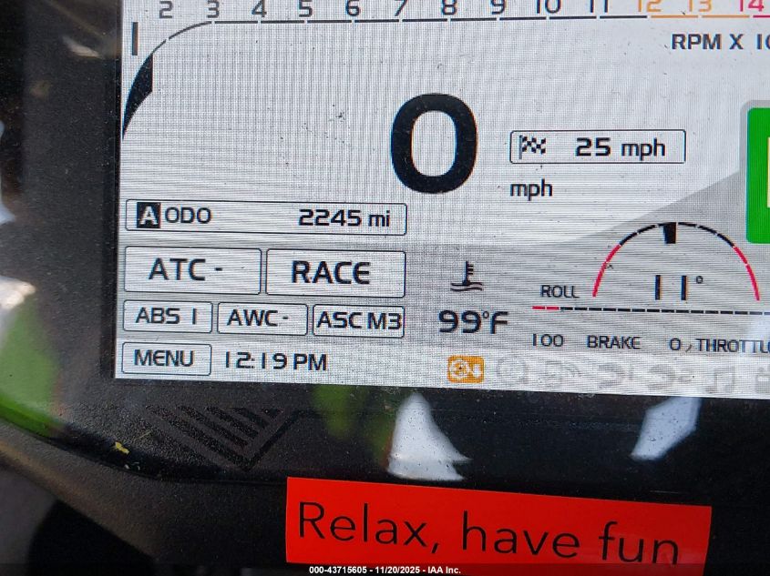 2020 Aprilia Rsv4 VIN: ZD4KEUA10LM000087 Lot: 43715605