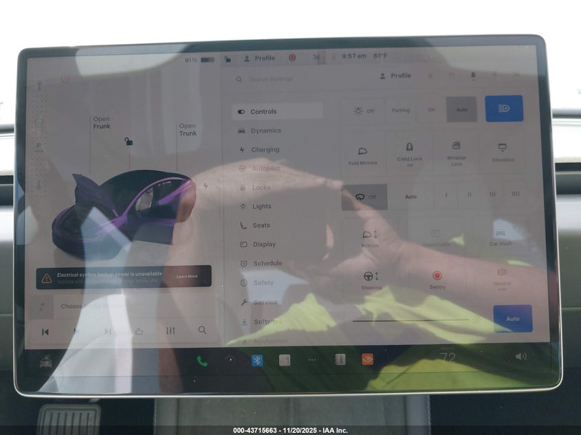 2025 Tesla Model 3 Long Range Rear-Wheel Drive VIN: 5YJ3E1EAXSF062595 Lot: 43715663