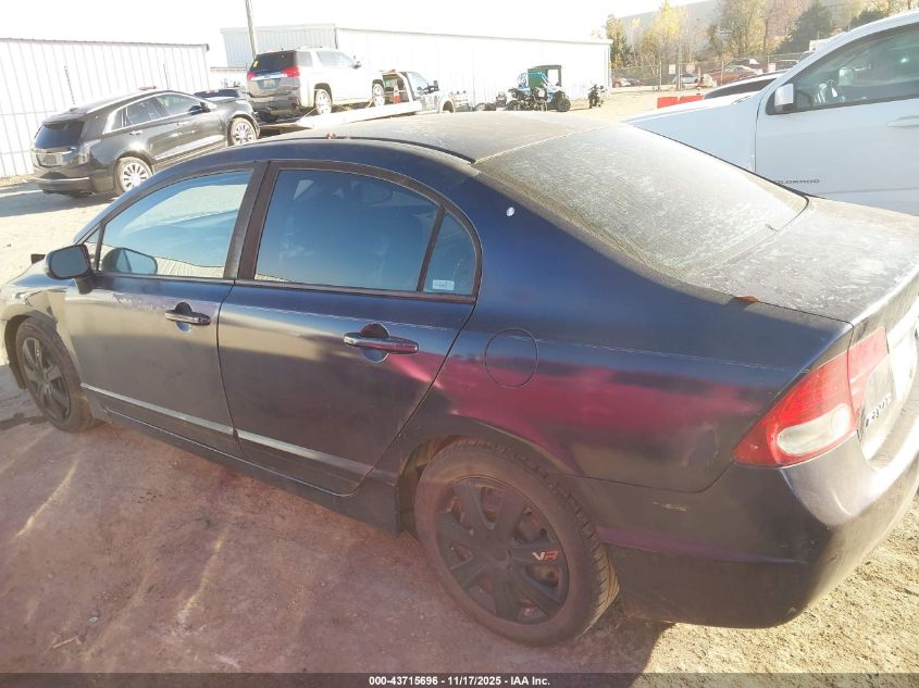 2009 Honda Civic Lx VIN: 2HGFA16539H533521 Lot: 43715696