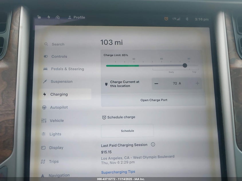 2018 Tesla Model S 100D/75D/P100D VIN: 5YJSA1E27JF282680 Lot: 43715772