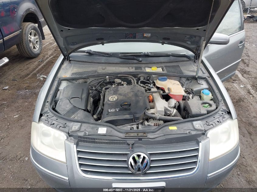 2004 Volkswagen Passat Gls VIN: WVWPD63B04P097829 Lot: 43715803