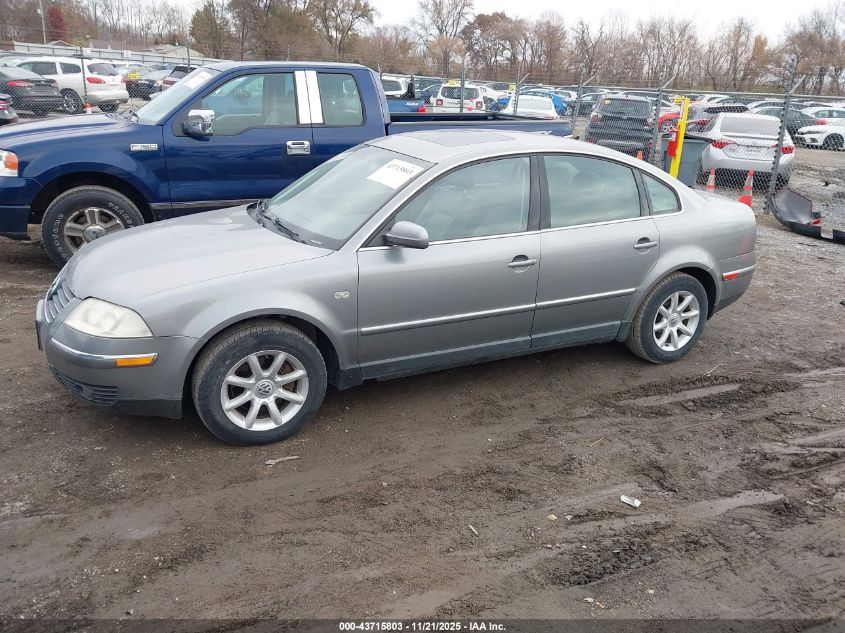 2004 Volkswagen Passat Gls VIN: WVWPD63B04P097829 Lot: 43715803