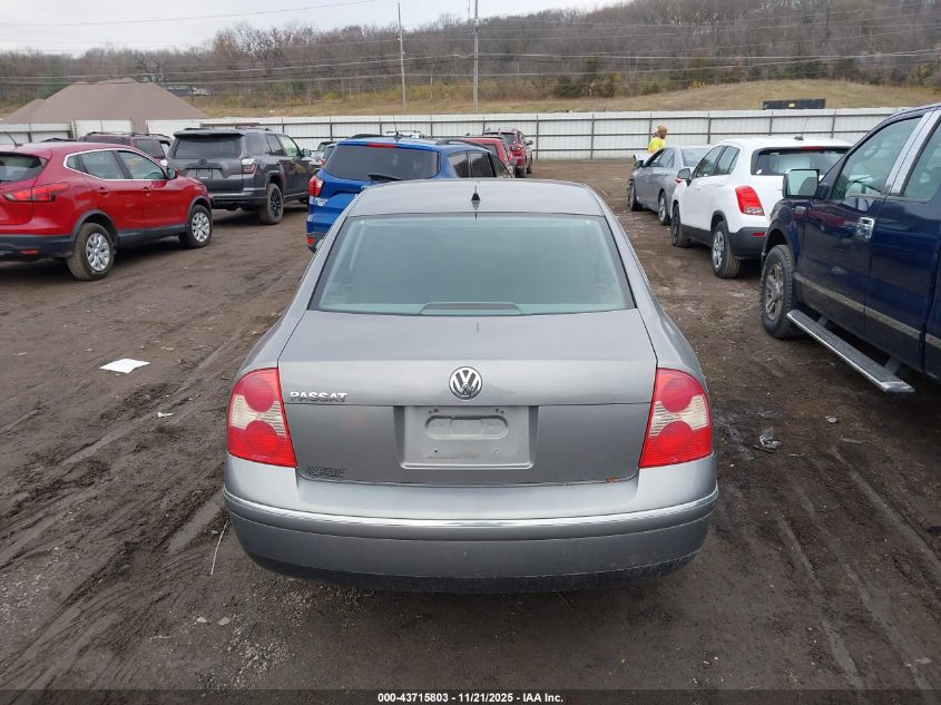 2004 Volkswagen Passat Gls VIN: WVWPD63B04P097829 Lot: 43715803