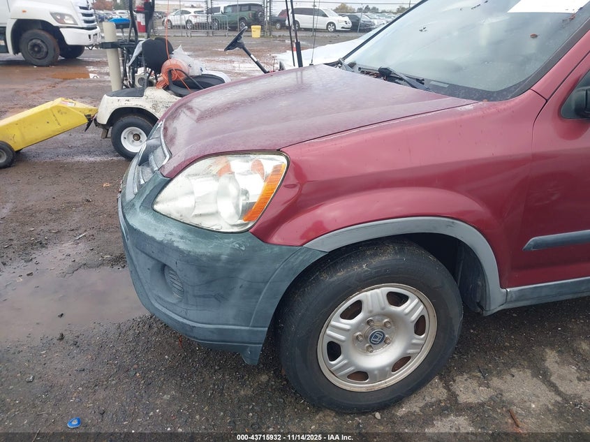 2005 Honda Cr-V Lx VIN: JHLRD68515C021172 Lot: 43715932