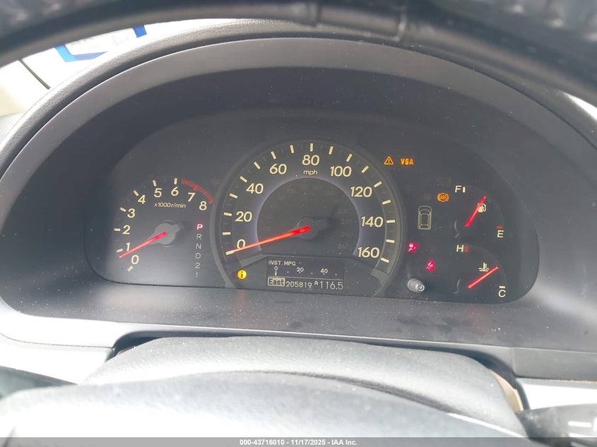 2005 Honda Odyssey Touring VIN: 5FNRL38825B056671 Lot: 43716010