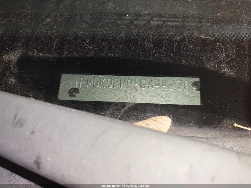 2008 Ford Taurus X Sel VIN: 1FMDK02W08GA44270 Lot: 43716012