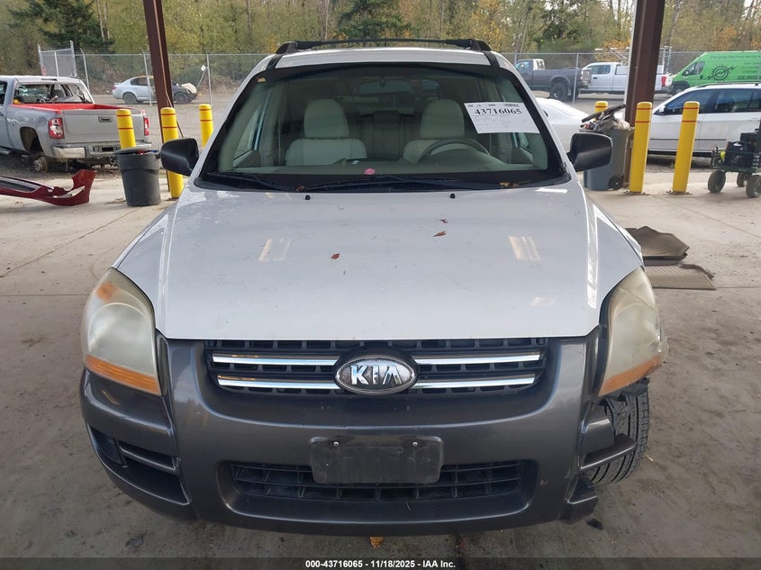 2007 Kia Sportage Lx V6 VIN: KNDJE723077412006 Lot: 43716065