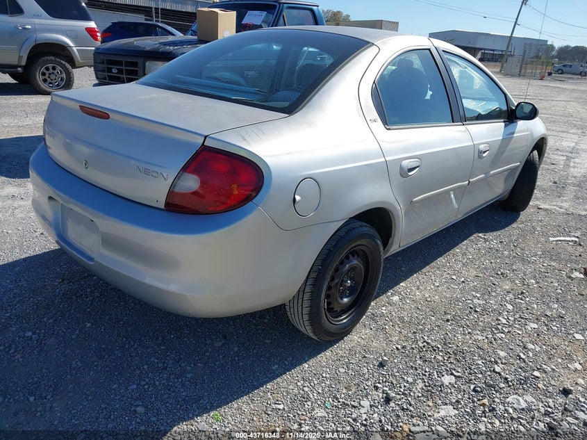 1B3ES46C71D258410 2001 DODGE NEON photo no. 4