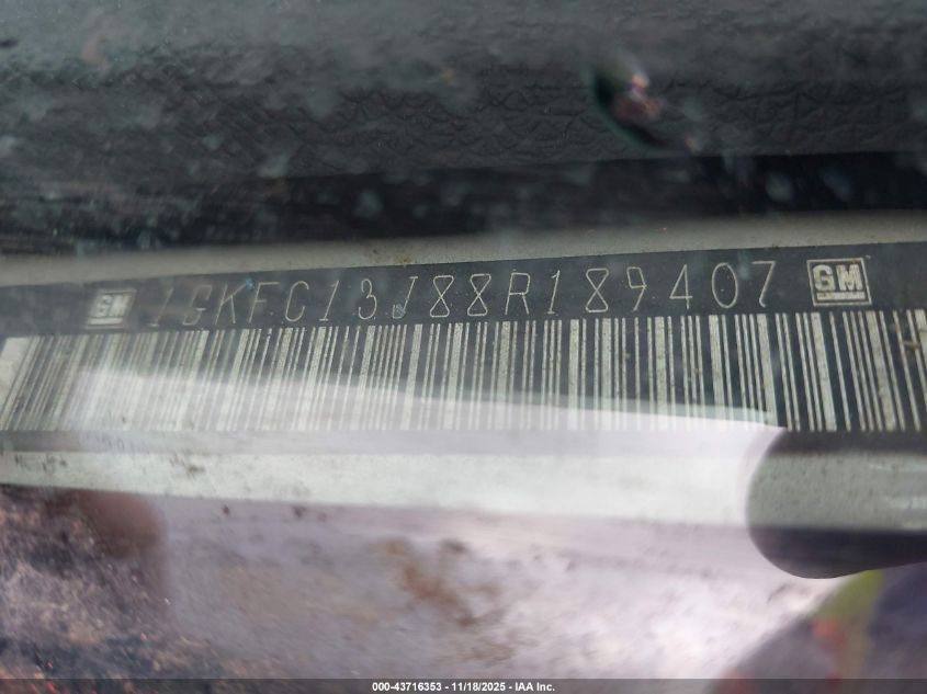 2008 GMC Yukon Sle VIN: 1GKFC13J88R189407 Lot: 43716353