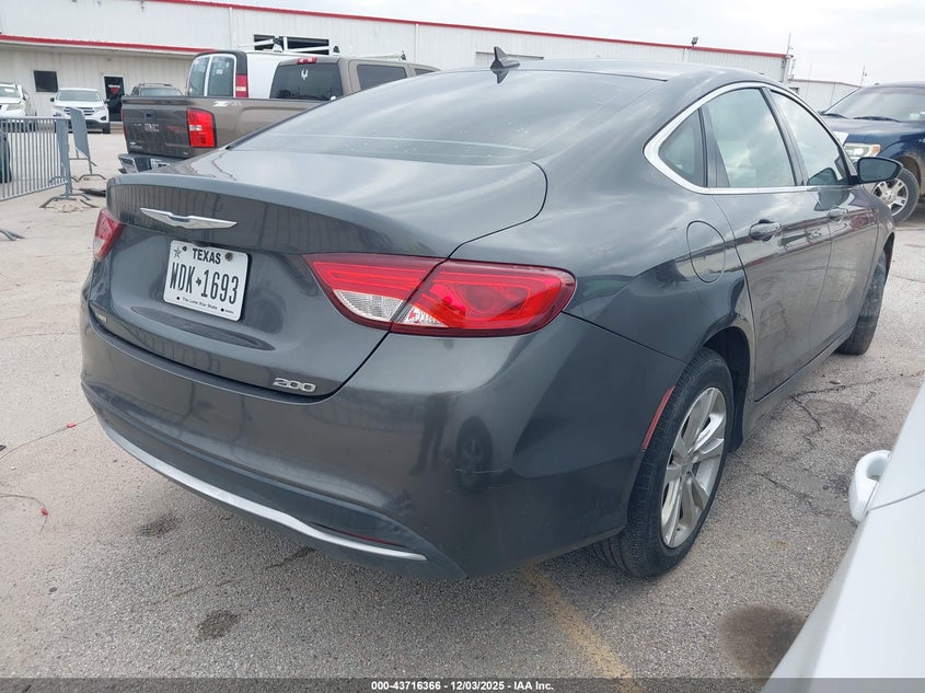 Vin: 1c3cccab6fn647458, lot: 44211726, chrysler 200 limited 20154
